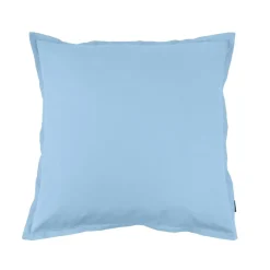 EMINZA Taie d'oreiller carrée percale de coton (65 x 65 cm) Cali Bleu Ciel Clearance