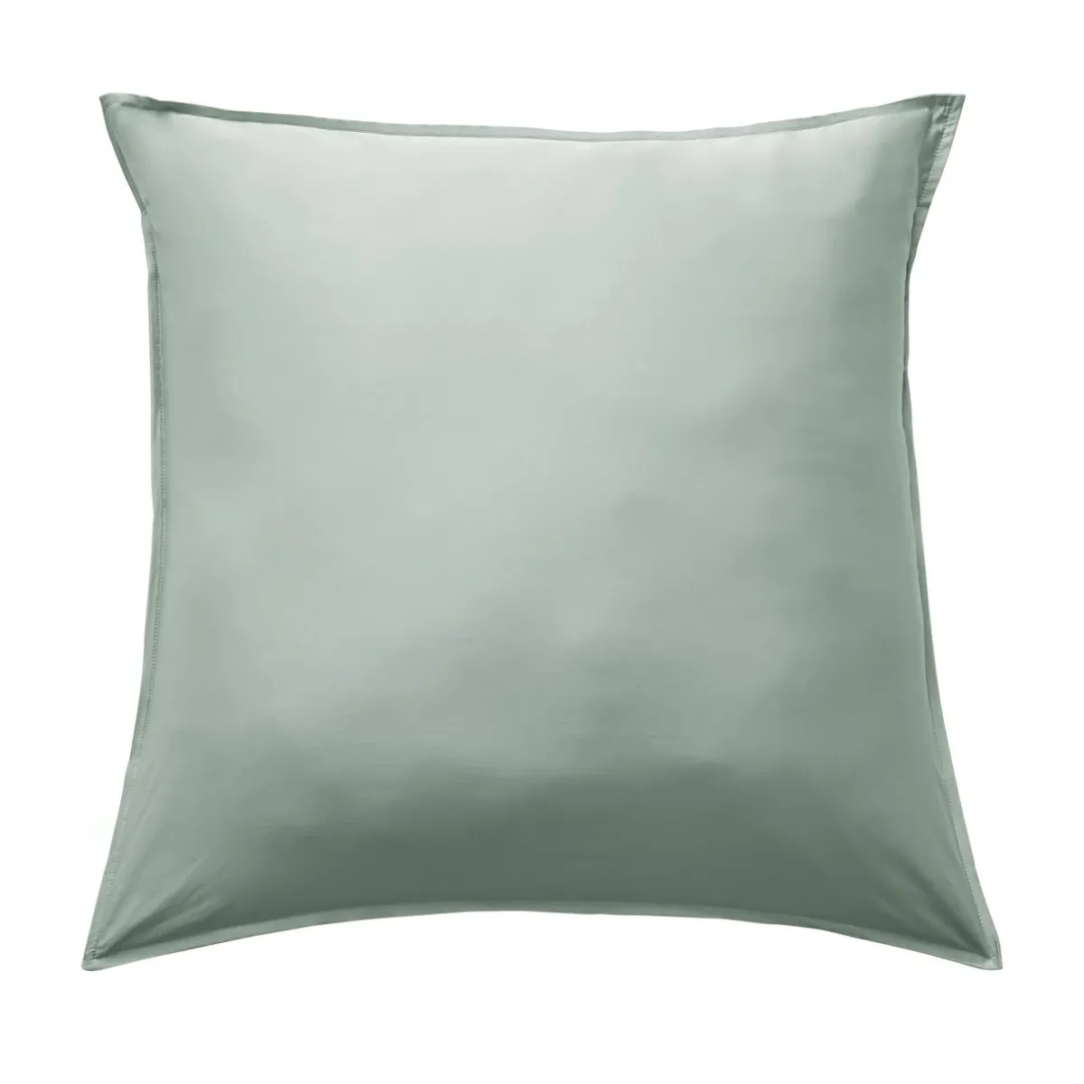 EMINZA Taie d'oreiller carrée satin de bambou (80 x 80 cm) Sienna Vert Eucalyptus Hot