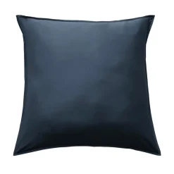 EMINZA Taie d'oreiller carrée satin de bambou (80 x 80 cm) Sienna Bleu nuit Clearance