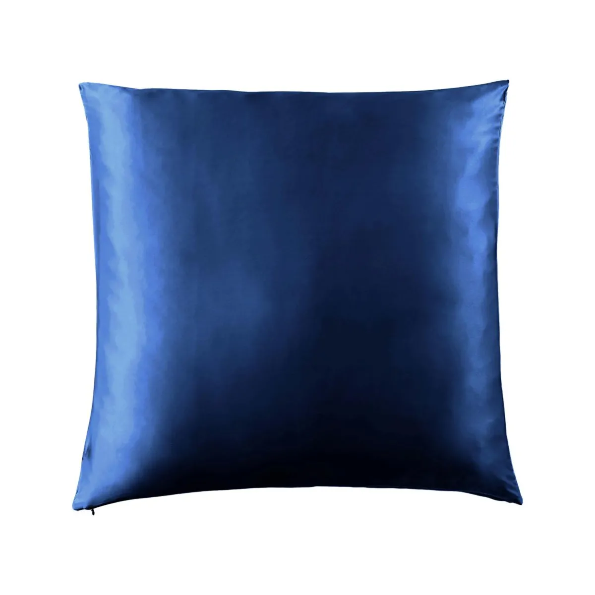 EMINZA Taie d'oreiller carrée soie de mûrier (63 x 63 cm) Mizuki Bleu marine Clearance