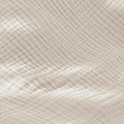 EMINZA Taie d'oreiller quadruple gaze de coton (50 x 80 cm) Victoria x Gaïa Pampa Beige