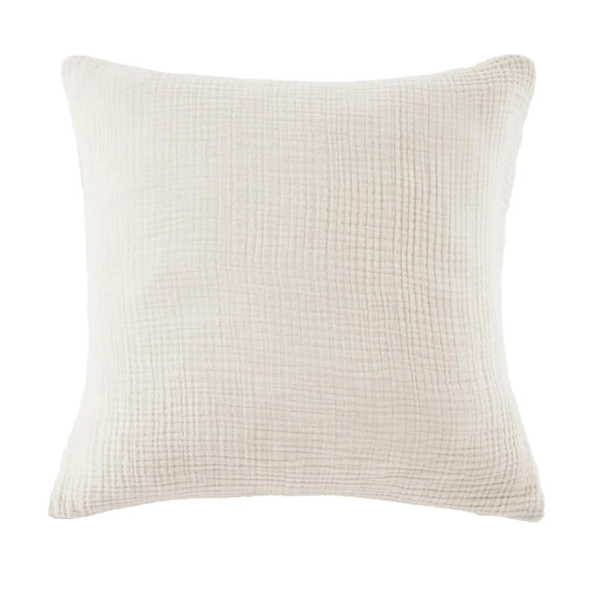 EMINZA Taie d'oreiller quadruple gaze de coton (60 x 60 cm) Victoria x Gaïa pampa Beige Discount