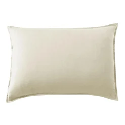 EMINZA Taie d'oreiller rectangulaire lyocell Tencel™ lavé (50 x 70 cm) Olivia pampa Beige Discount