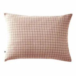EMINZA Taie d'oreiller rectangulaire gaze de coton (50 x 70 cm) Gaïa Mix Rose poudré Clearance
