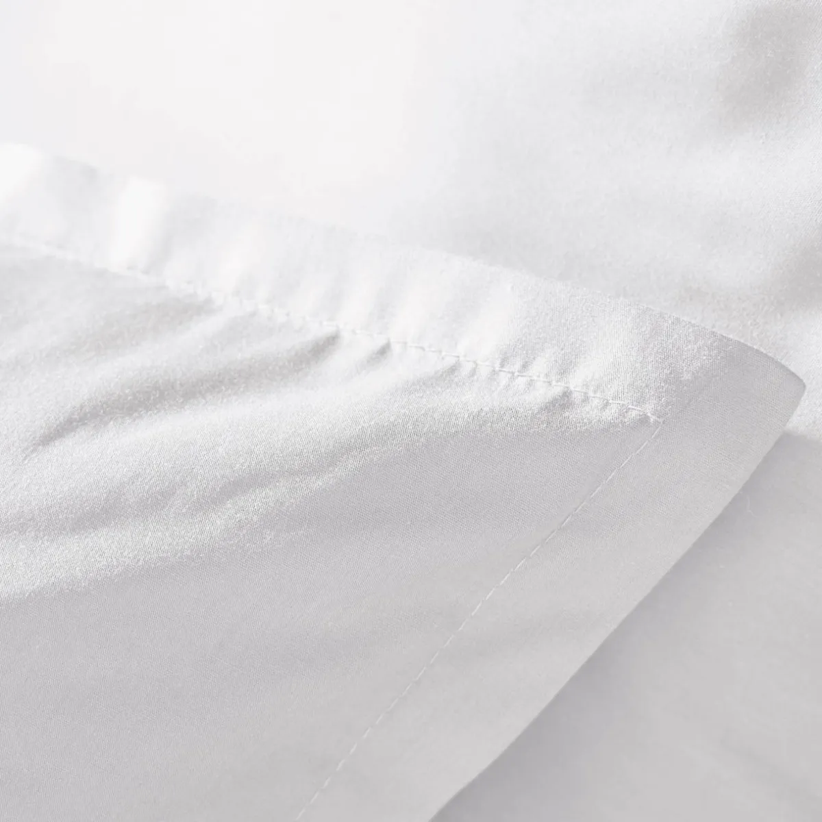 EMINZA Taie d'oreiller rectangulaire percale de coton (50 x 80 cm) Cali Blanc Hot