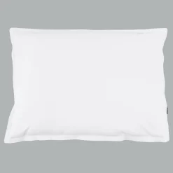 EMINZA Taie d'oreiller rectangulaire percale de coton (50 x 80 cm) Cali Blanc Hot