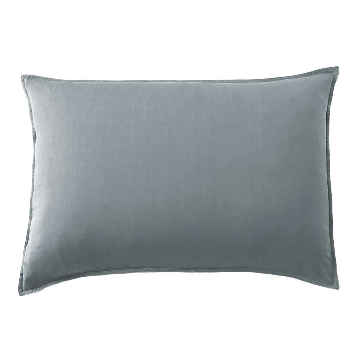 EMINZA Taie d'oreiller rectangulaire lyocell Tencel™ lavé (50 x 70 cm) Olivia stone Bleu Outlet