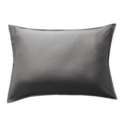 EMINZA Taie d'oreiller rectangulaire satin de bambou (50 x 80 cm) Sienna granit Gris Best