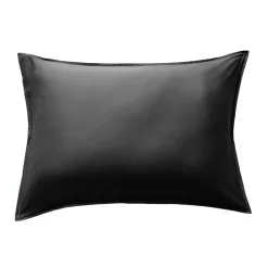 EMINZA Taie d'oreiller rectangulaire satin de bambou (50 x 80 cm) Sienna Noir Online