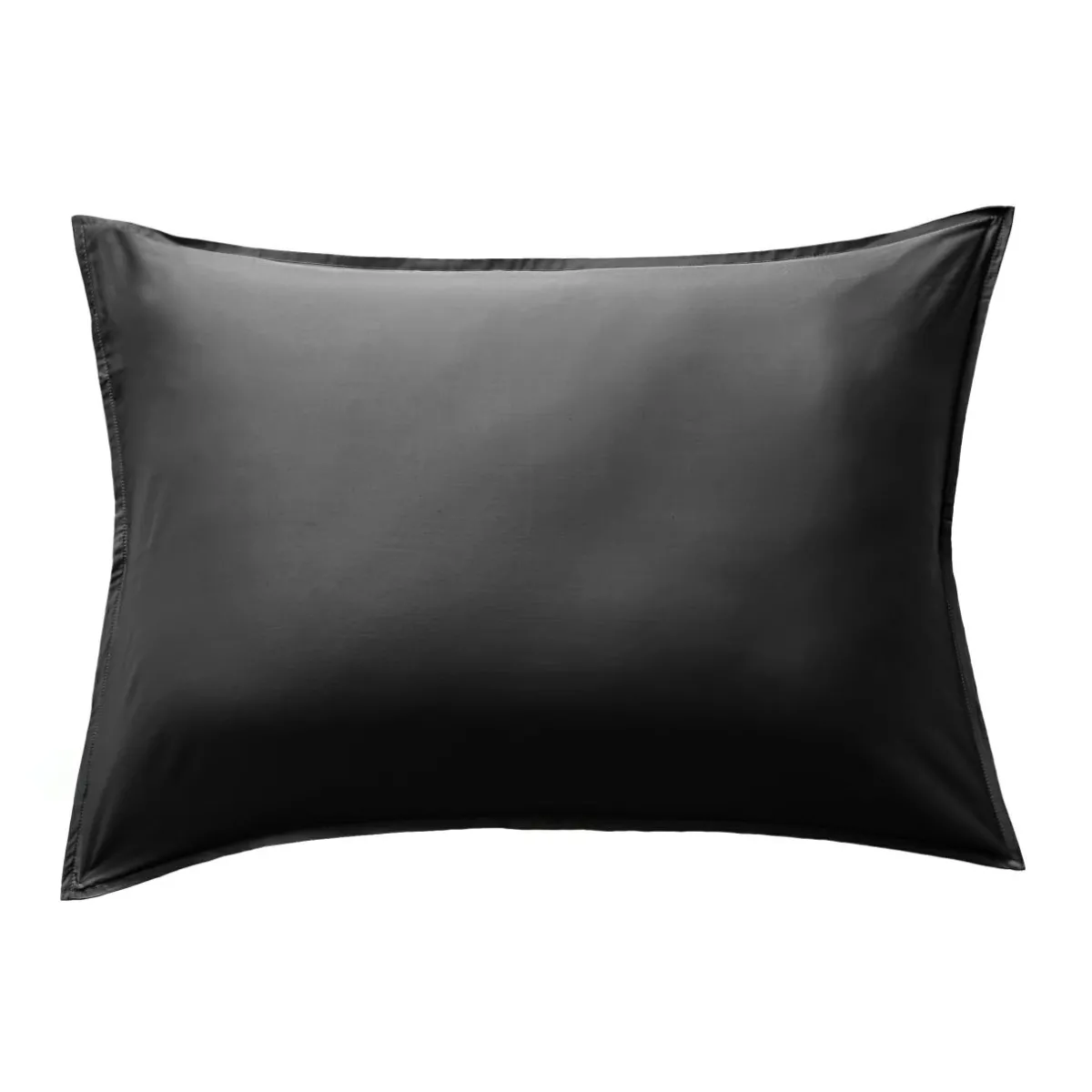EMINZA Taie d'oreiller rectangulaire satin de bambou (50 x 80 cm) Sienna Noir Online