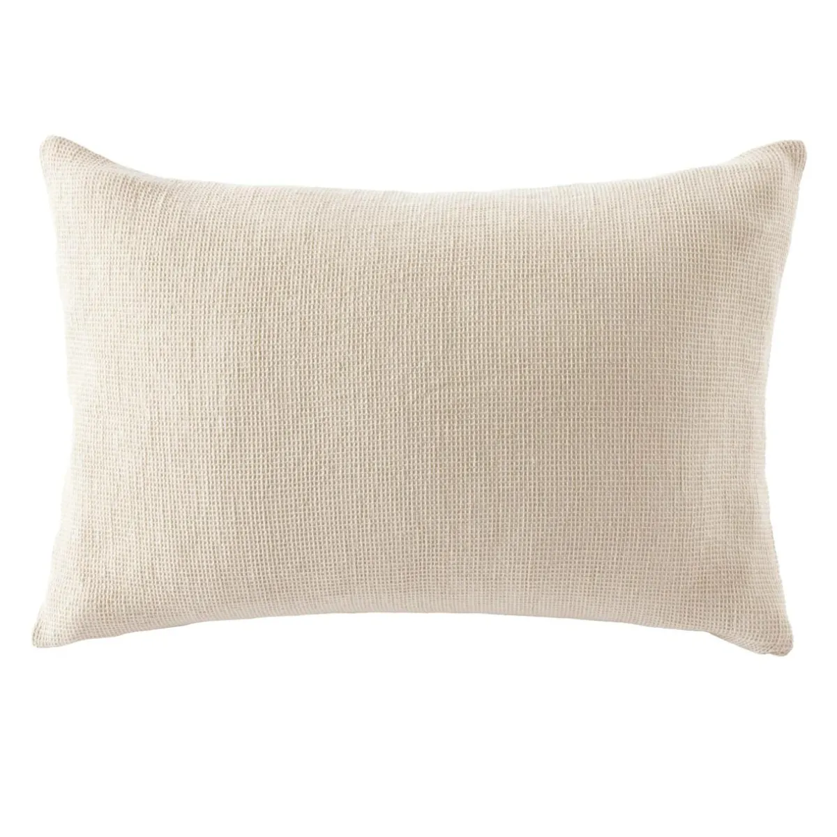 EMINZA Taie d'oreiller rectangulaire coton nid d'abeille (50 x 70 cm) Eva Beige Discount