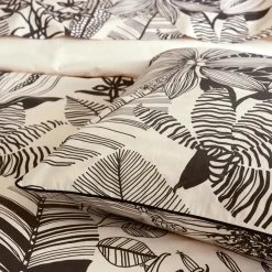 TRADILINGE Taie d'oreiller rectangulaire percale de coton (50 x 70 cm) Alba e Noir Clearance
