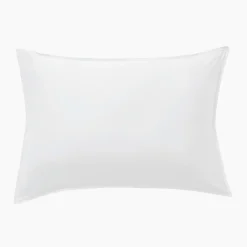 EMINZA Taie d'oreiller rectangulaire satin de bambou (50 x 70 cm) Sienna chantilly Blanc Sale