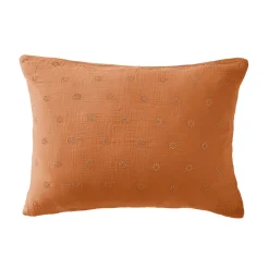 EMINZA Taie d'oreiller rectangulaire gaze de coton (50 x 70 cm) Gaïa Boho Abricot Online