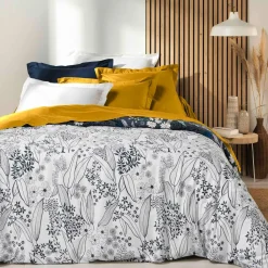 DOUCEUR D'INTERIEUR Taie d'oreiller rectangulaire coton bio (50 x 70 cm) Biolina Bleu nuit New