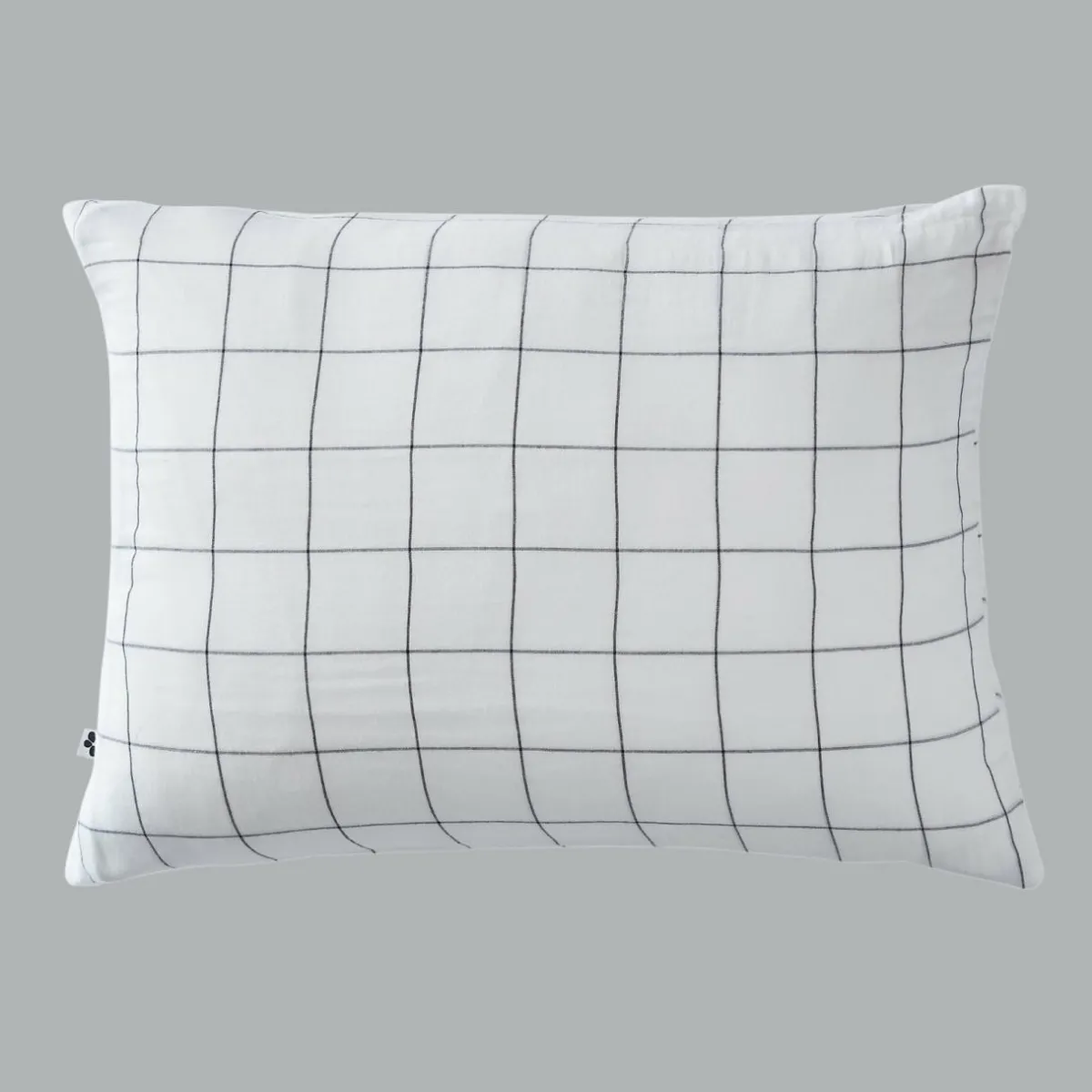 EMINZA Taie d'oreiller rectangulaire gaze de coton (50 x 70 cm) Gaïa Match chantilly Blanc