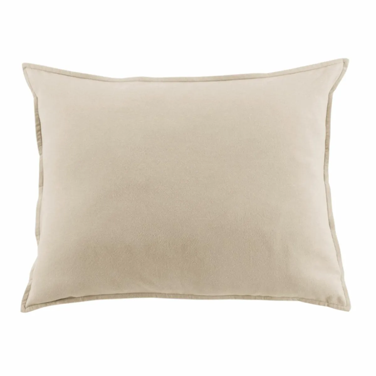 EMINZA Taie d'oreiller rectangulaire flanelle de coton (50 x 80 cm) Nina Beige Clearance