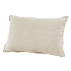 EMINZA Taie d'oreiller rectangulaire gaze de coton (50 x 70 cm) Gaïa pampa Beige New