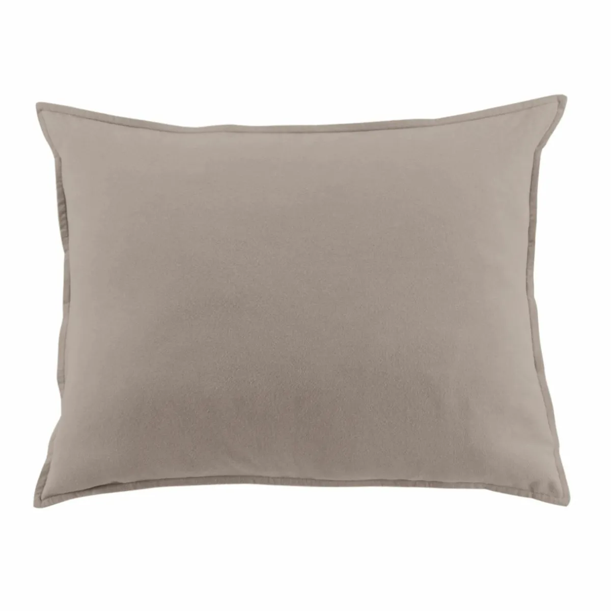 EMINZA Taie d'oreiller rectangulaire flanelle de coton (50 x 70 cm) Nina Ficelle Online