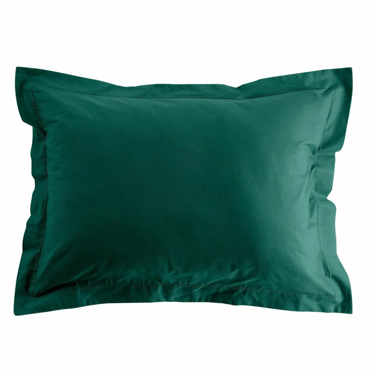 DOUCEUR D'INTERIEUR Taie d'oreiller rectangulaire coton bio (50 x 70 cm) Biolina Vert émeraude Best