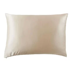 EMINZA Taie d'oreiller rectangulaire soie de mûrier (50 x 80 cm) Mizuki pampa Beige Hot
