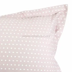 TRADI LINGE Taie d'oreiller rectangulaire coton Glamour Rose Sale