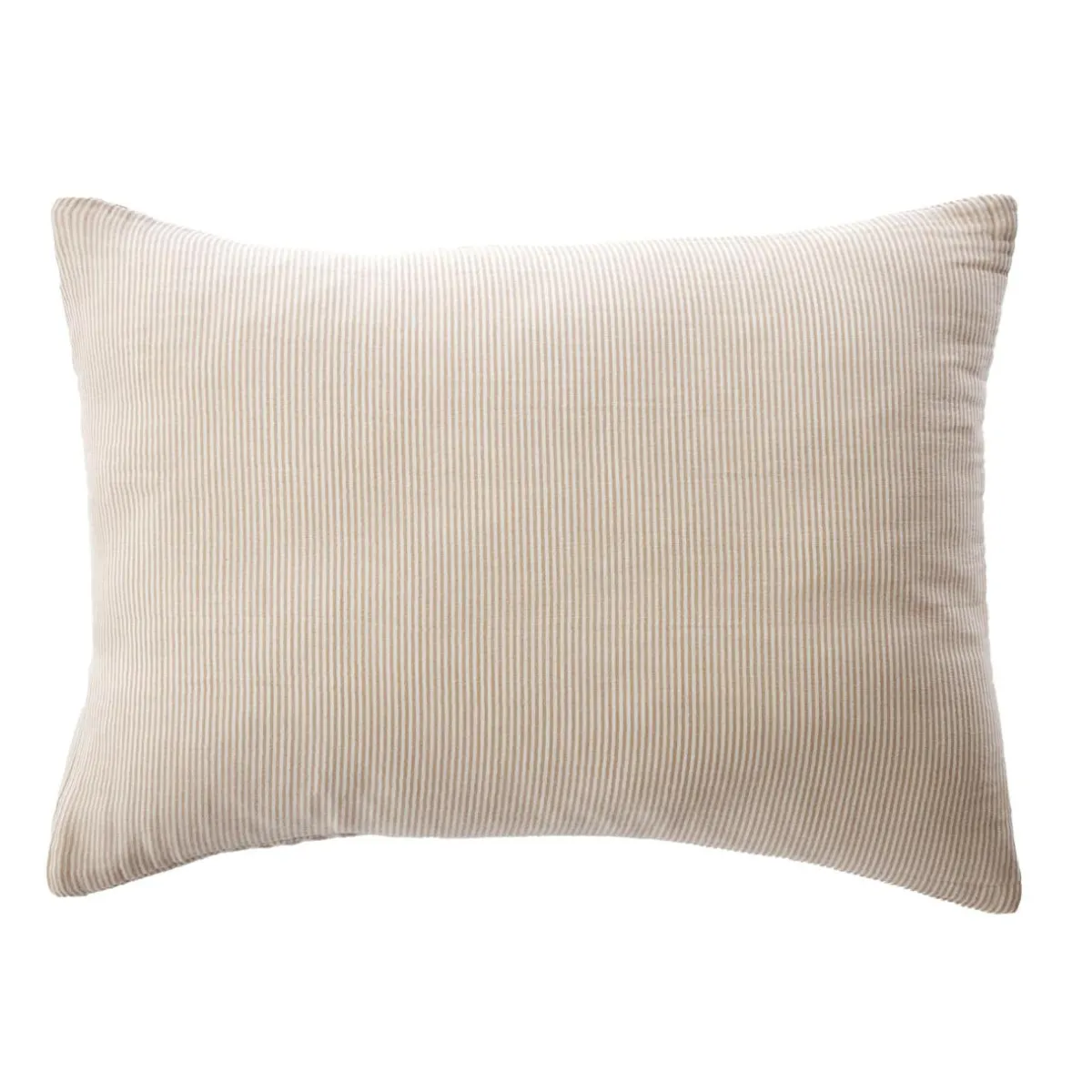 EMINZA Taie d'oreiller Rectangulaire gaze de coton (50 x 80 cm) Gaïa rayures Ficelle Rayure Ficelle Discount