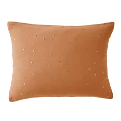 EMINZA Taie d'oreiller rectangulaire gaze de coton (50 x 70 cm) Gaïa Chic Abricot Sale