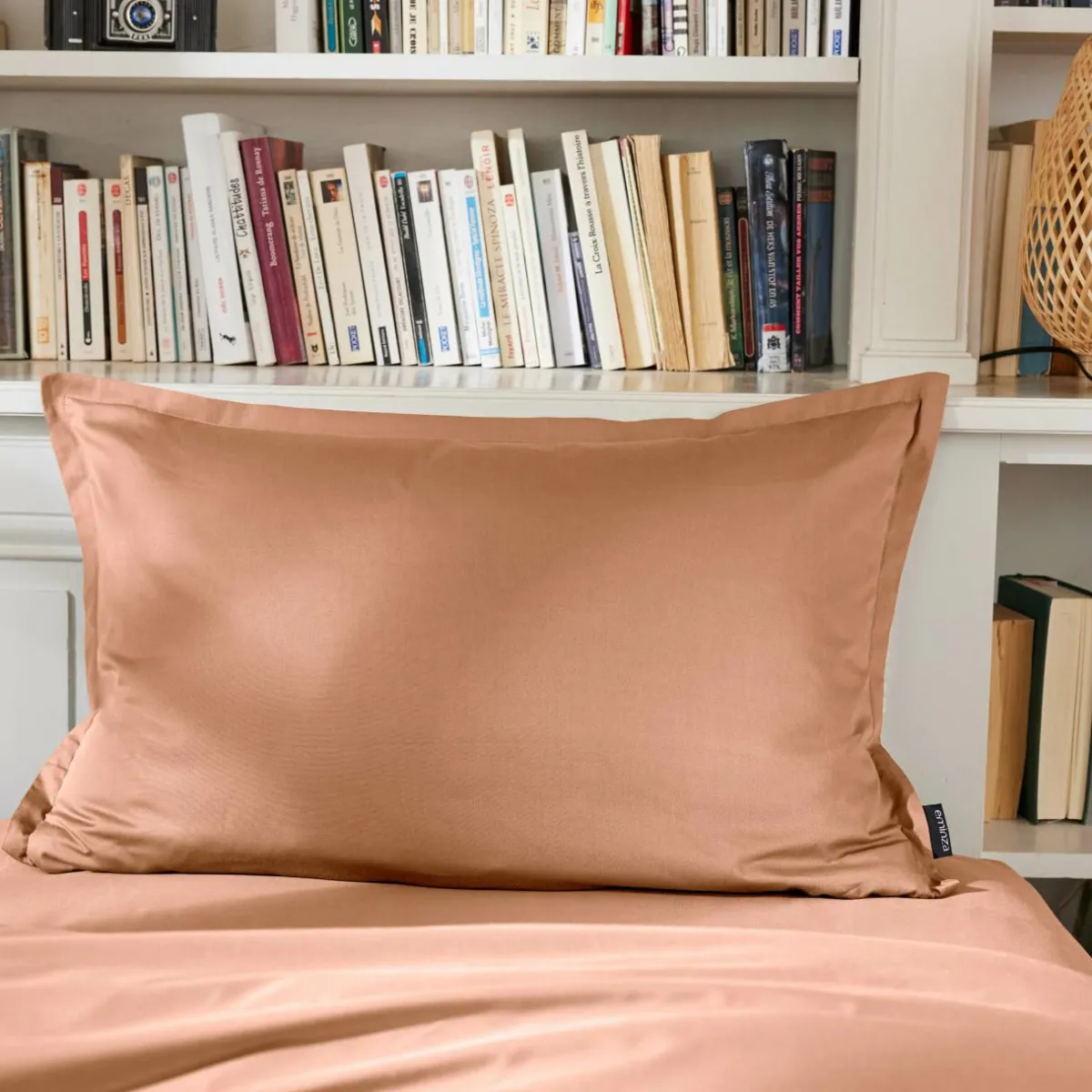 EMINZA Taie d'oreiller rectangulaire percale de coton (50 x 80 cm) Cali Rose Pêche Clearance