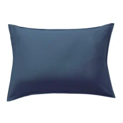EMINZA Taie d'oreiller rectangulaire satin de bambou (50 x 70 cm) Sienna Bleu nuit Clearance