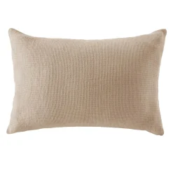 EMINZA Taie d'oreiller Rectangulaire coton nid d'abeille (50 x 70 cm) Eva Ficelle Discount