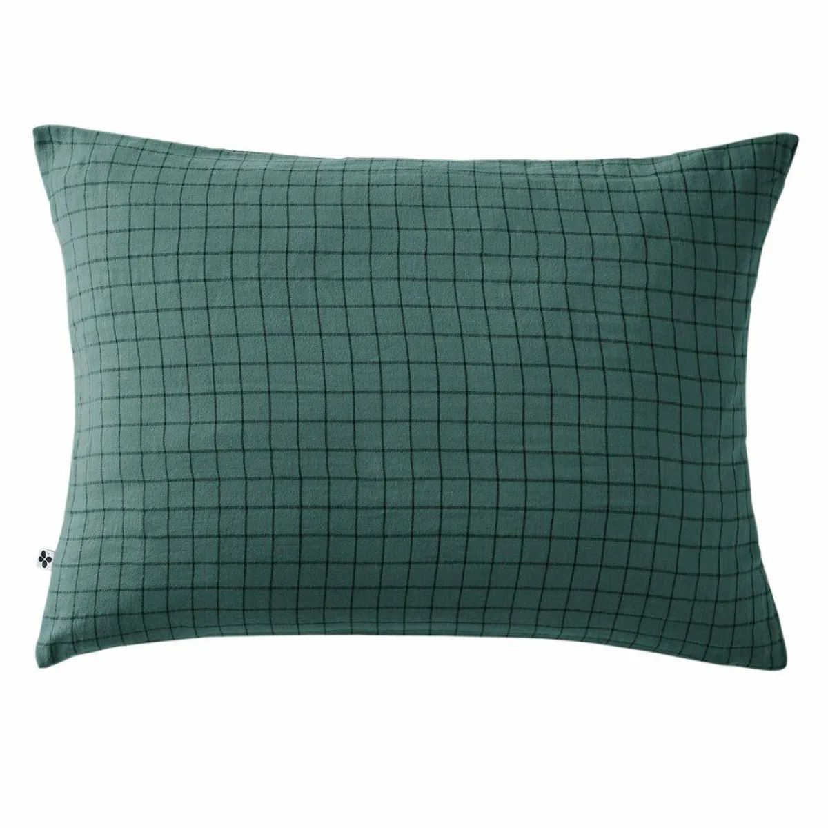 EMINZA Taie d'oreiller rectangulaire gaze de coton (50 x 70 cm) Gaïa Mix Bleu canard Online