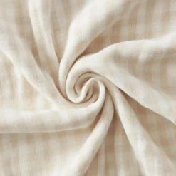 EMINZA Taie d'oreiller rectangulaire gaze de coton (50 x 70 cm) Gaïa vichy Beige Online