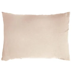 EMINZA Taie d'oreiller rectangulaire gaze de coton (50 x 70 cm) Gaïa Rose poudré Online