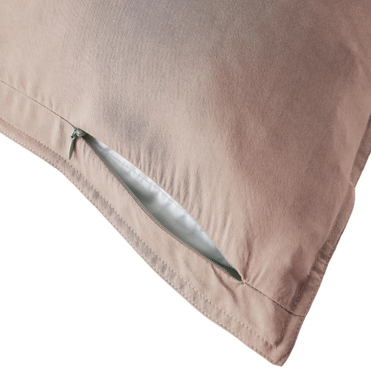 EMINZA Taie d'oreiller rectangulaire lyocell Tencel™ lavé (50 x 80 cm) Olivia blush Rose New