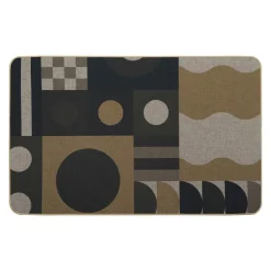 LUANCE Tapis antidérapant (50 x 80 cm) Geo Beige