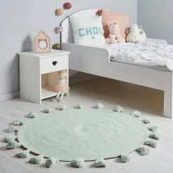 OSTARIA Tapis coton enfant (90 cm) Lou Vert Outlet