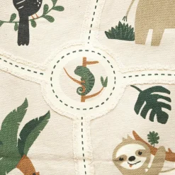 Atmosphera createur d'interieur for kids Tapis coton enfant (150 x 100 cm) Carte jungle Multicolore Best