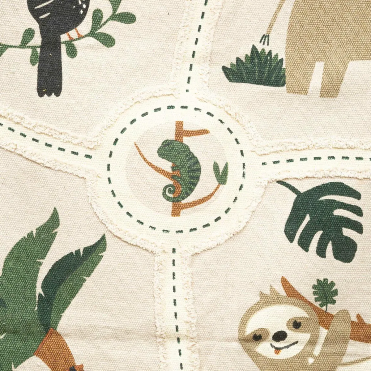 Atmosphera createur d'interieur for kids Tapis coton enfant (150 x 100 cm) Carte jungle Multicolore Best