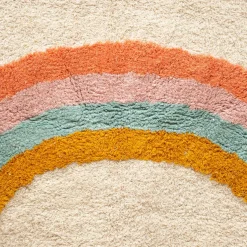 Atmosphera createur d'interieur for kids Tapis coton enfant (150 x 100 cm) Arc en ciel Multicolore Outlet
