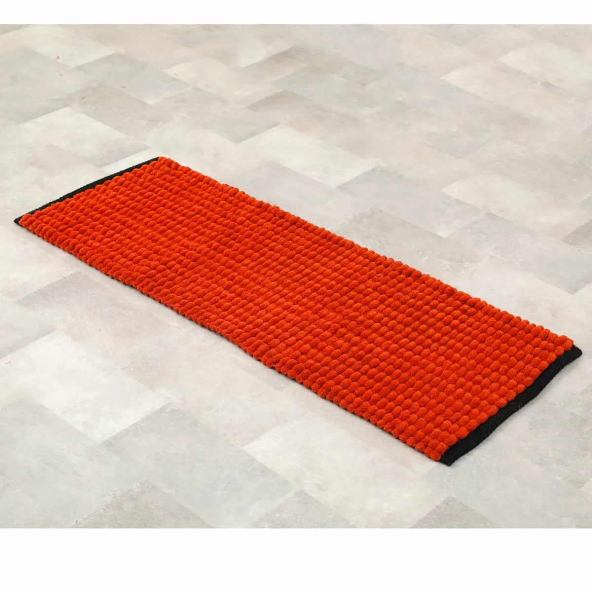 TENDANCE Tapis de bain (120 cm) Black Line / noir Terracotta Outlet