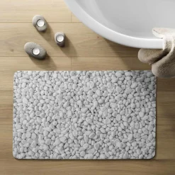 douceur d'intu017drieur Tapis de bain antidérapant (50 x 80 cm) Leandra Gris Discount