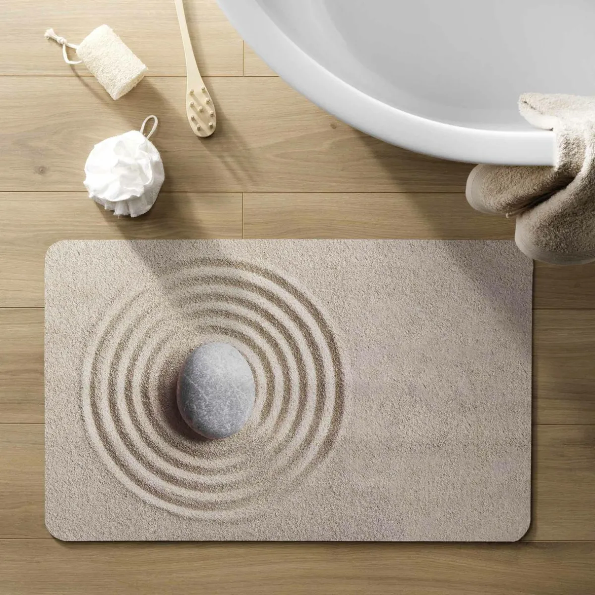 douceur d'intu017drieur Tapis de bain antidérapant (50 x 80 cm) Serena Marron Best