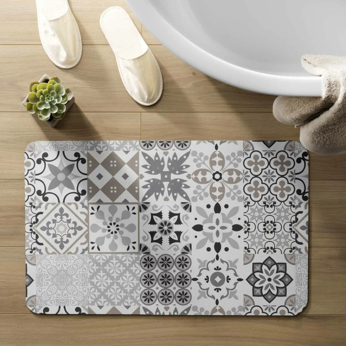 douceur d'intu017drieur Tapis de bain antidérapant (50 x 80 cm) Salou Gris Outlet