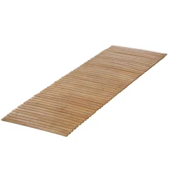 ATMOSPHERA Tapis de bain caillebotis à rouler bambou (120 x 50 cm) Leo Beige Best
