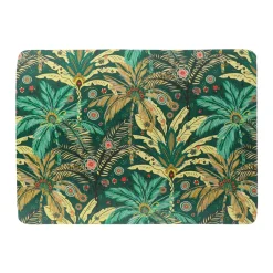 TENDANCE Tapis de bain caoutchouc naturel antidérapant (45 x 60 cm) Rêve d'ailleurs Vert Discount