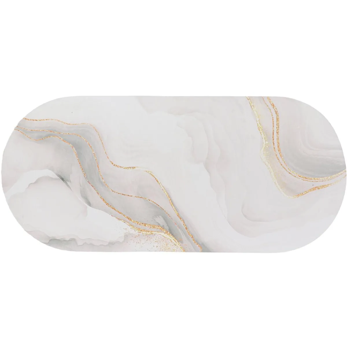 TENDANCE Tapis de bain caoutchouc naturel antidérapant (45 x 100 cm) Iconic Blanc Sale