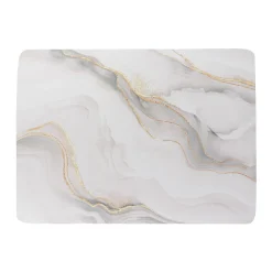 TENDANCE Tapis de bain caoutchouc naturel antidérapant (45 x 60 cm) Iconic Blanc Discount
