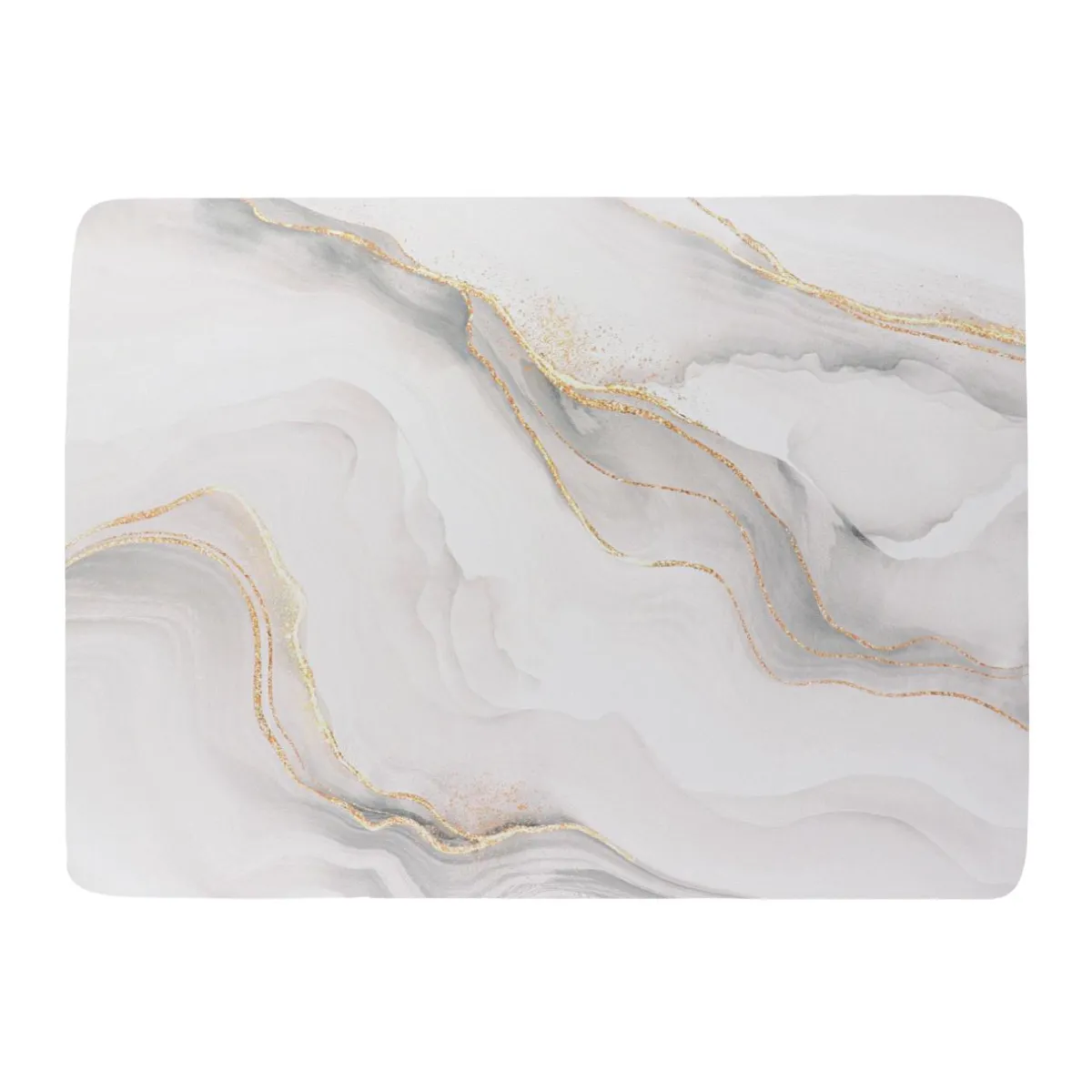 TENDANCE Tapis de bain caoutchouc naturel antidérapant (45 x 60 cm) Iconic Blanc Discount