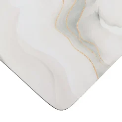 TENDANCE Tapis de bain caoutchouc naturel antidérapant (45 x 60 cm) Iconic Blanc Discount